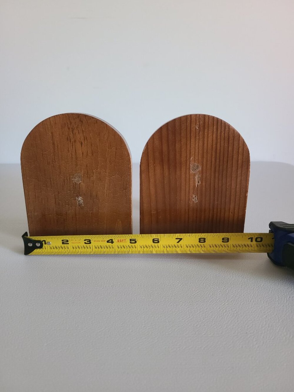 Bookends Wooden Cat Handmade Handpainted Initials WJM Black Cat - Picture 5 of 12